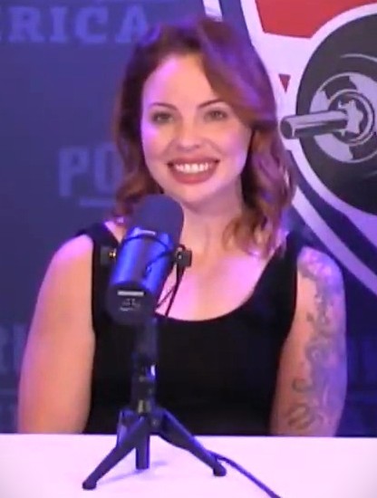Heather Connor at a Powerlifting America press conference