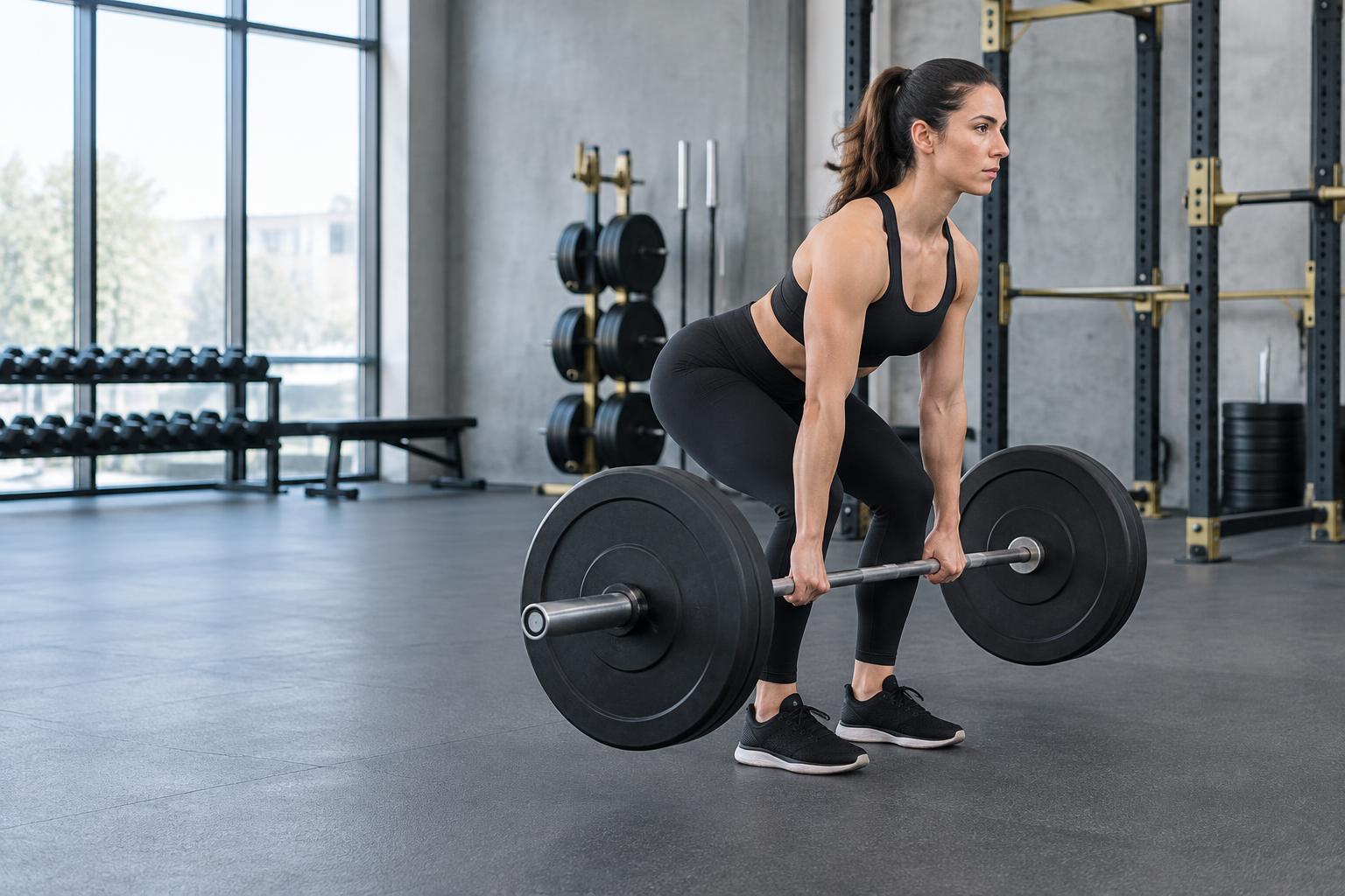 Illustration of a conventional deadlift